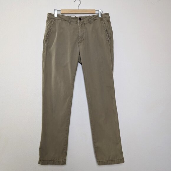 Abercrombie & Fitch Slim Straight Khaki Chino Pants Tan Men's Tag size 31w - Picture 1 of 13